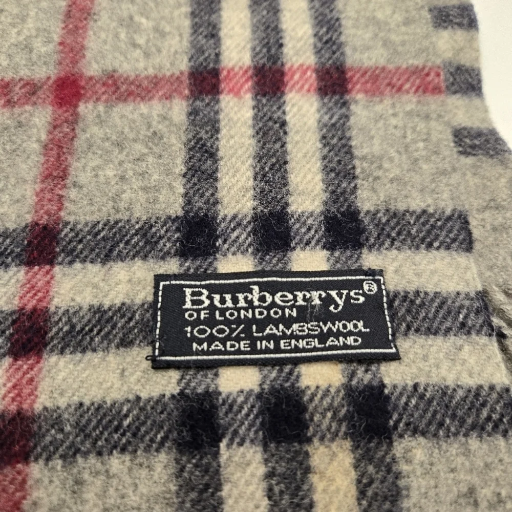 Burberry Gray Plaid Scarf - Picture 2 of 4